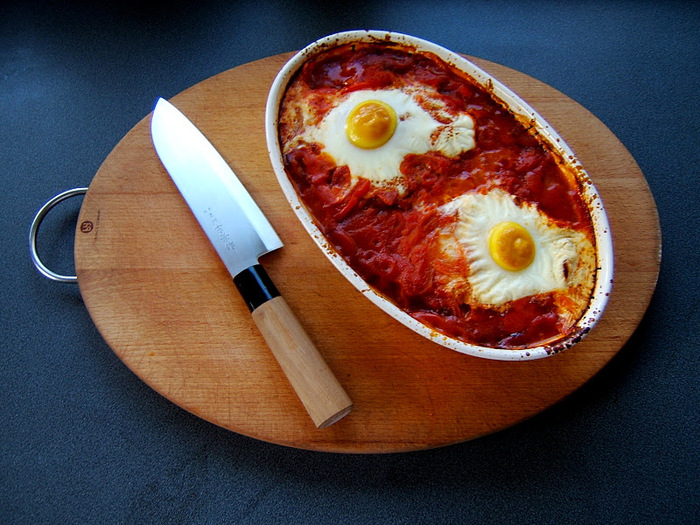 Baked cod and eggs (700x525, 182Kb)