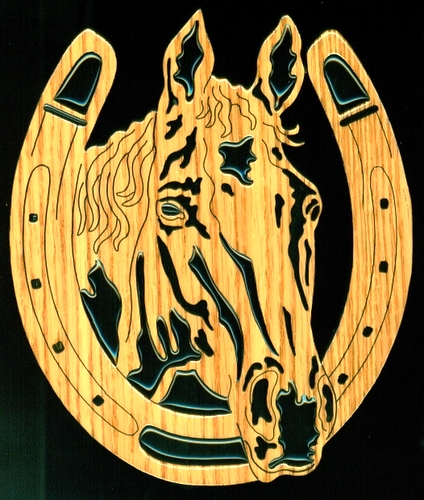 Horseshoe with horse (424x500, 230Kb)