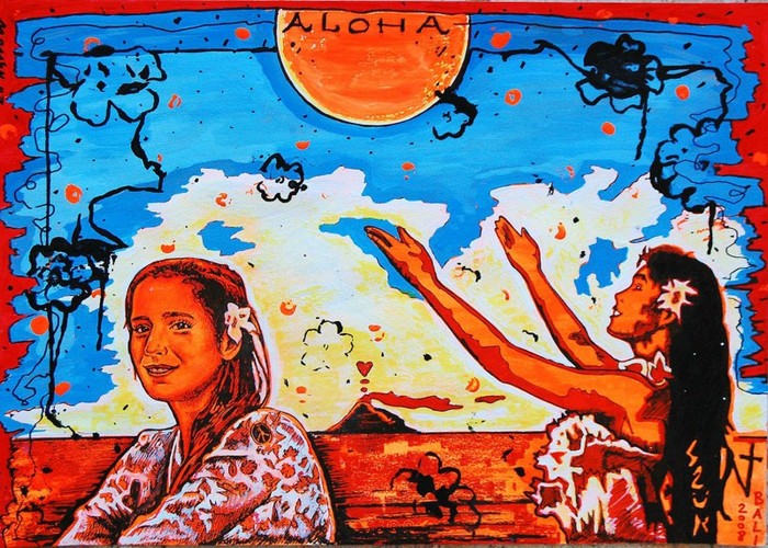Яркий сюрреализм в искусстве Эда Нэроу (Ed Narrow) - Aloha (700x500, 158Kb)
