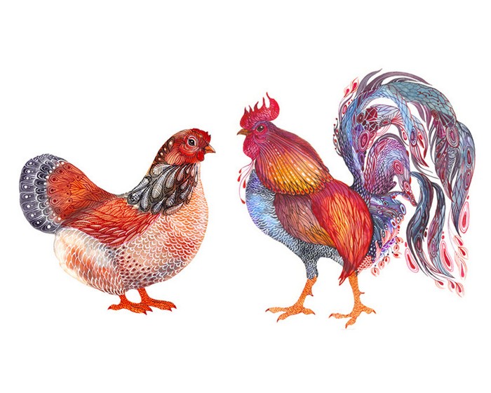 Необычные иллюстрации животных от Оли Лиола