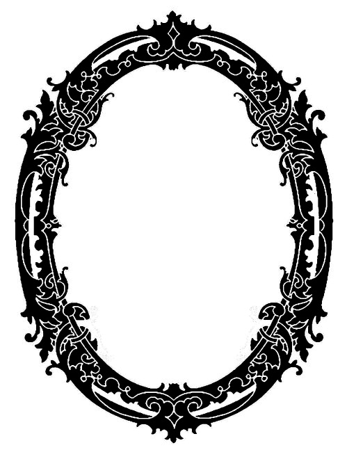 oval frame swirly vintage graphicsfairy blk (499x660, 91Kb)