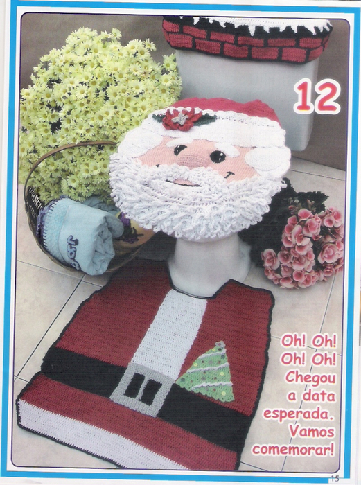 Jg de banheiro Papai Noel (521x700, 477Kb)