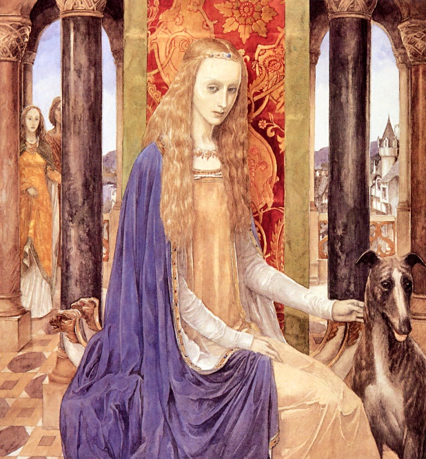 Lady of the Fountain (618x666, 243Kb)