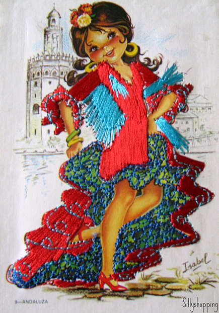 Vintage Isabel Embroidered Girl Card  Flickr - Photo Sharing! (435x622, 721Kb)