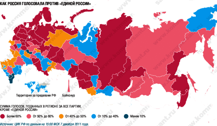 Карта поддержки россии