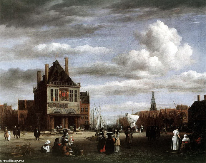 Площадь в Амстердаме 1670 (700x555, 149Kb)
