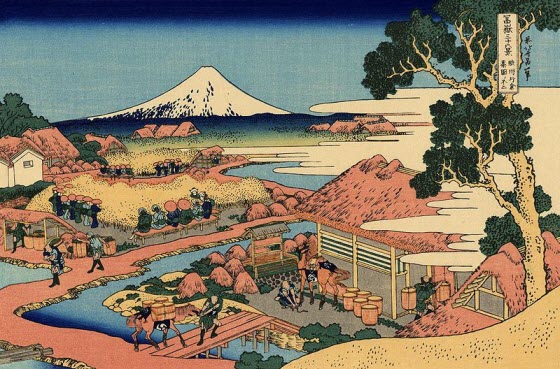 «Вид Фудзи от чайных плантаций Катакура в провинции Цуруга» (560x369, 89Kb)