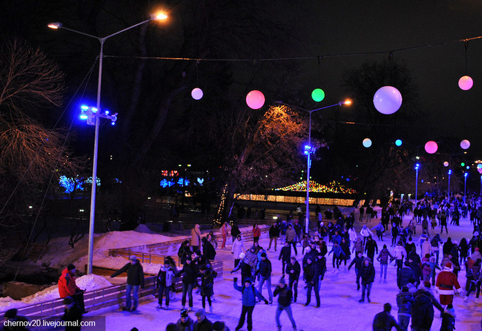 Парк Горького, Москва, январь 2012 года