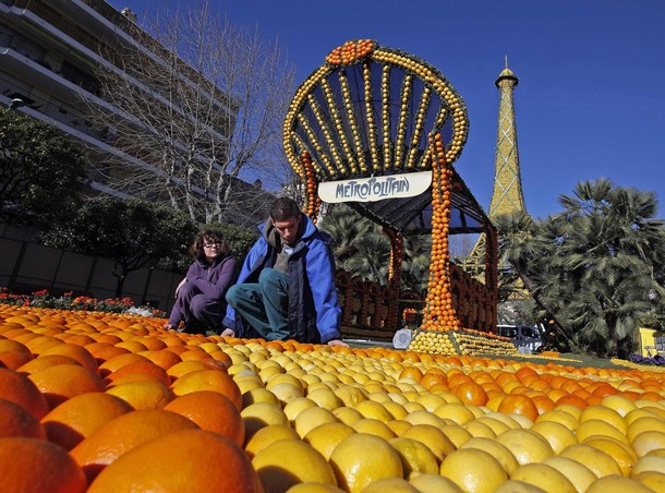 79-ый Лимонный фестиваль в Ментоне (79-th Lemon festival in Menton), Франция, 16 февраля 2012 года