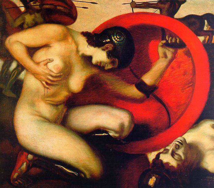 franz-vonstuck-wounded-amazon (700x616, 95Kb)