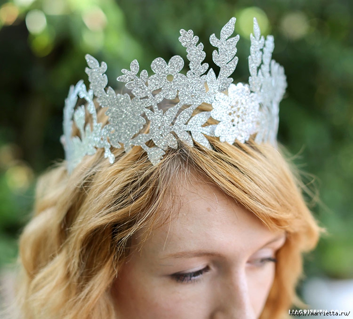 DIY Корона для фотосессии из веток лесной феи Forest Queen crown