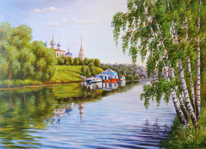 Пейзажи художницы Самарской Елены 10 (700x507, 522Kb)