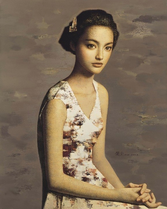 Китайские девушки художника Xie Chuyu (Се Чую)34 (559x700, 348Kb)