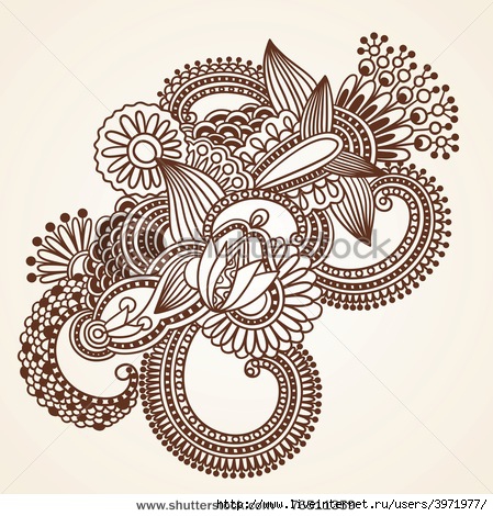 3971977_stockphotohanddrawnabstracthennamendieflowersdoodledesignelement76511359 (449x470, 181Kb)