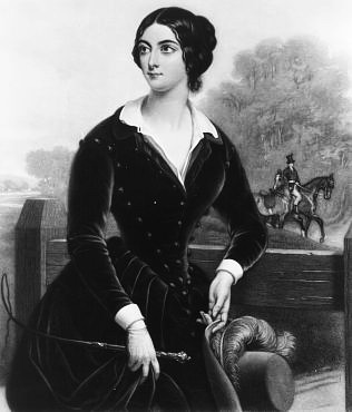 Lola Montez im Reitkleid mit Federhut und Peitsche 1845 (316x370, 24Kb)