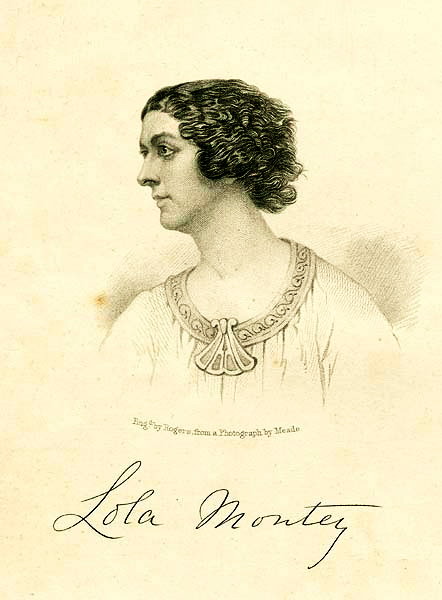 Frontispiece from Lectures of Lola Montez 1858 (442x600, 44Kb)
