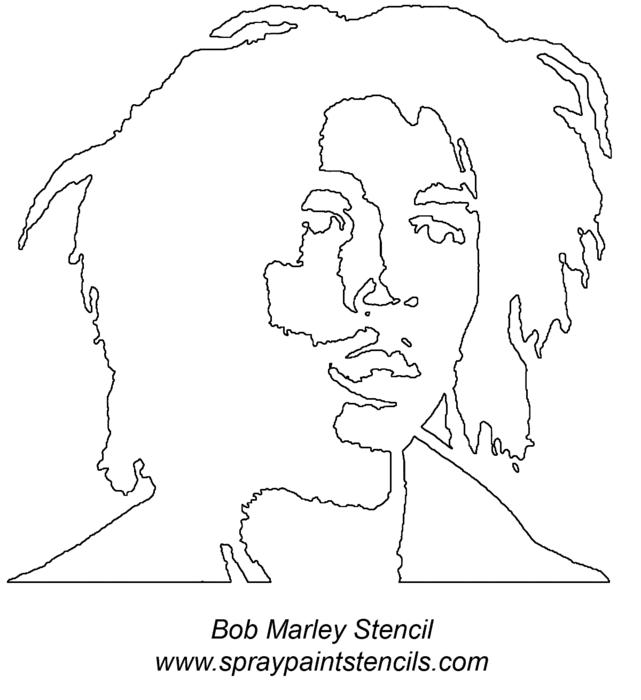 Bob-Marley-face-stencil (641x700, 35Kb)