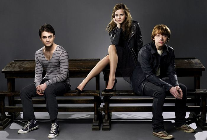 Daniel Radcliffe, Emma Watson & Rupert Grint (700x473, 44Kb)