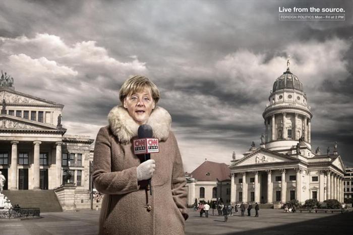 Ангела Меркель Реклама CNN Live from the source