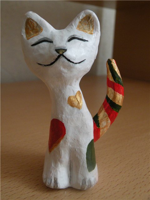 Кошки из папье-маше мастер класс Кошки из папье-маше мастер класс