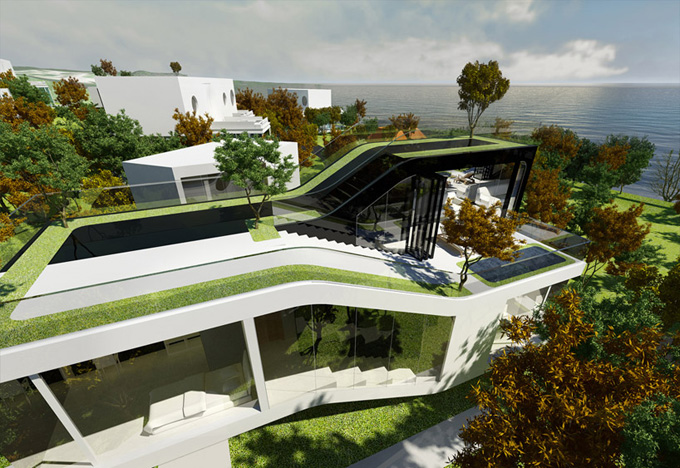 соверменная архитектура Cocoon House фото 4 (680x468, 186Kb)