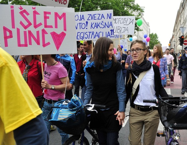 Парад гордости в Любляне (Pride parade in Ljubljana), Словения, 2 июня 2012 года