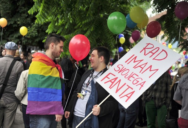 Парад гордости в Любляне (Pride parade in Ljubljana), Словения, 2 июня 2012 года