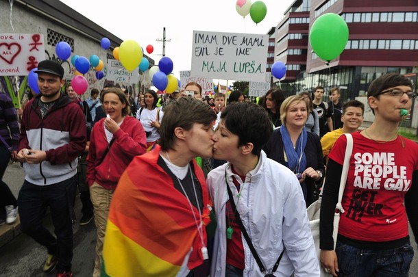 Парад гордости в Любляне (Pride parade in Ljubljana), Словения, 2 июня 2012 года