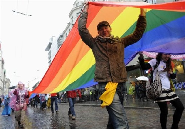 Балтийский гей-парад в Риге (Baltic Gay Pride parade in Riga), Латвия, 02 июня  2012 года