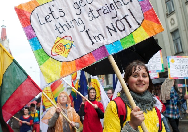 Балтийский гей-парад в Риге (Baltic Gay Pride parade in Riga), Латвия, 02 июня  2012 года