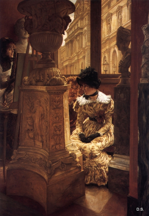 In the Louvre, 1883-85 (483x700, 265Kb)