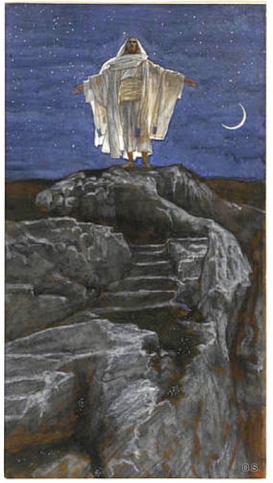 Jesus Goes Up Alone onto a Mountain to Pray, 1886-94 (396x700, 66Kb)