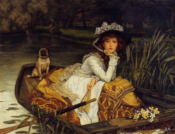 Young Lady in a Boat, 1870 (700x539, 346Kb)
