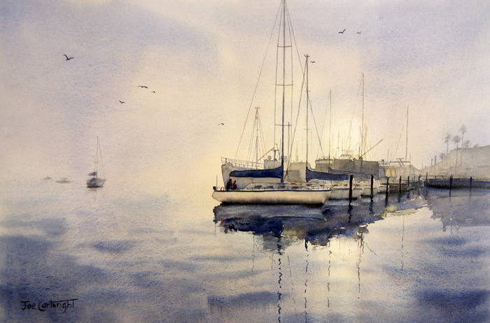 Rising Mist, San Diego Harbor Commended in Watercolor Category Art of Sydney Awards 2012 (700x462, 94Kb)