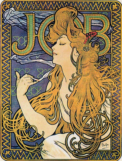 Mucha, Papier a Cigarettes (Job ad) 1896 (388x512, 150Kb)