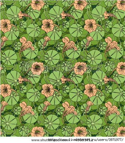 stock-vector-seamless-art-nouveau-style-pattern-of-lilies-on-a-pond-49693711 (411x470, 268Kb)