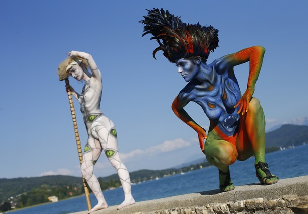 Чемпионат мира по бодиарт искусству в Пёртчах (World Bodypainting Festival in Poertschach), Австрия, 07 июля 2012 года