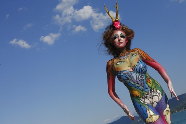 Чемпионат мира по бодиарт искусству в Пёртчах (World Bodypainting Festival in Poertschach), Австрия, 08 июля 2012 года