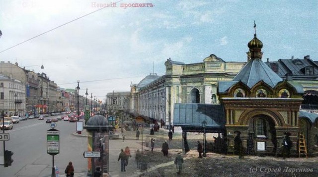 Городские пейзажи Петербурга в прошлом и настоящем 30 (640x357, 64Kb)