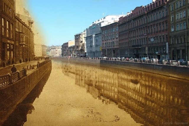 Городские пейзажи Петербурга в прошлом и настоящем 38 (640x427, 87Kb)