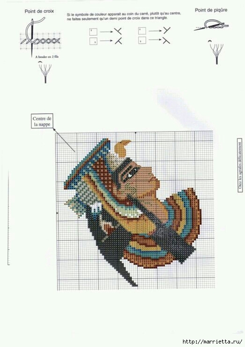 Вышивка крестом в египетском стиле (3) (494x700, 152Kb)