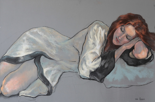 Katya+Gridneva-ImpressioniArtistiche-4-pastel-on-board-Sleeping (600x394, 199Kb)