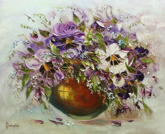 Цветочный букет от Joanna Domagalska первый (700x566, 464Kb)