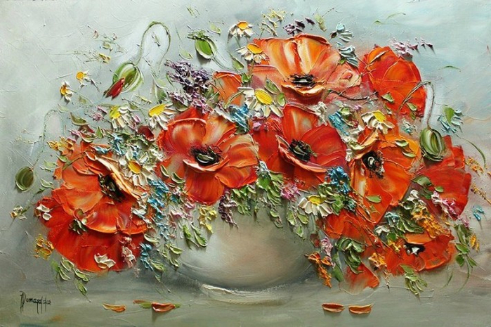 Цветочный букет от Joanna Domagalska24 (700x465, 418Kb)