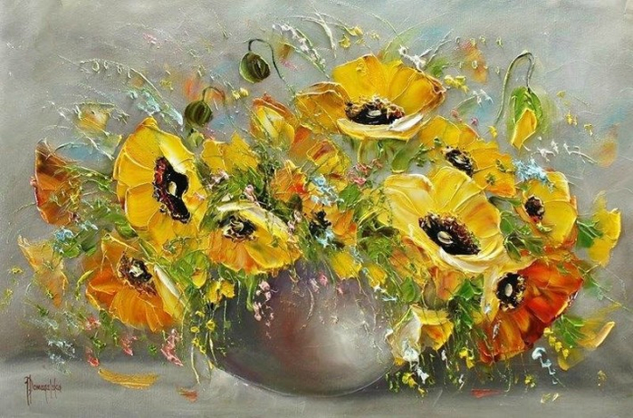 Цветочный букет от Joanna Domagalska28 (700x461, 407Kb)
