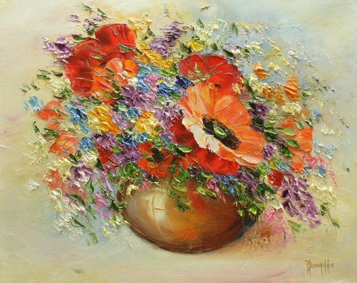 Цветочный букет от Joanna Domagalska46 (700x555, 462Kb)