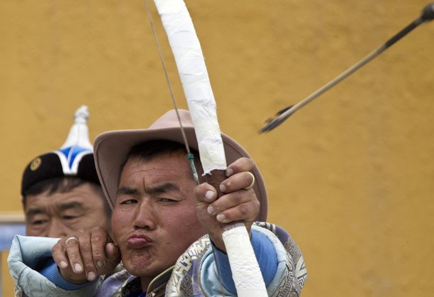 Наадам фестиваль в Улан-Баторе (Naadam Festival in Ulan Bator), Монголия, 11 июля 2012 года