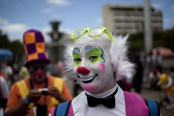 Конгресс клоунов в Латинской Америке, Гватемала-Сити, 24 июля 2012 года.
