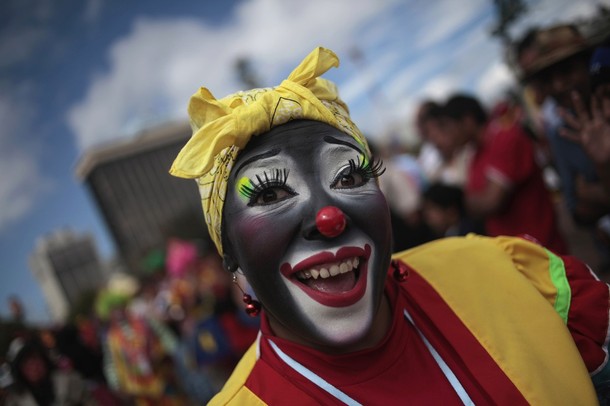 Конгресс клоунов в Латинской Америке, Гватемала-Сити, 24 июля 2012 года.