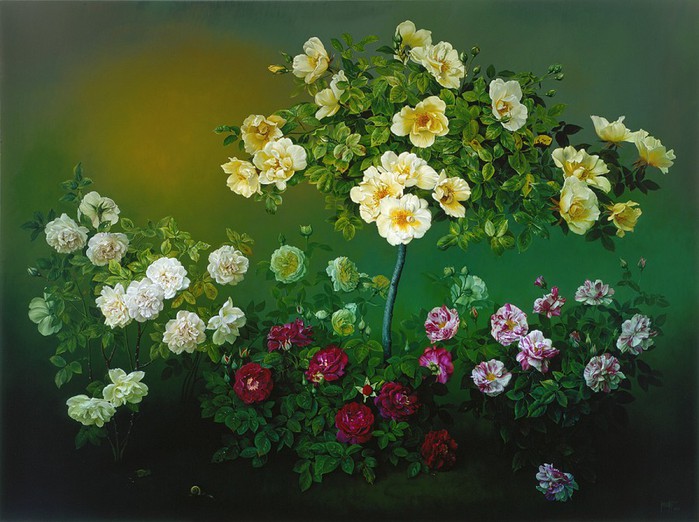 THE OLD ROSE GARDEN Oil on canvas 102x137 cms 2002 copy (700x522, 103Kb)
